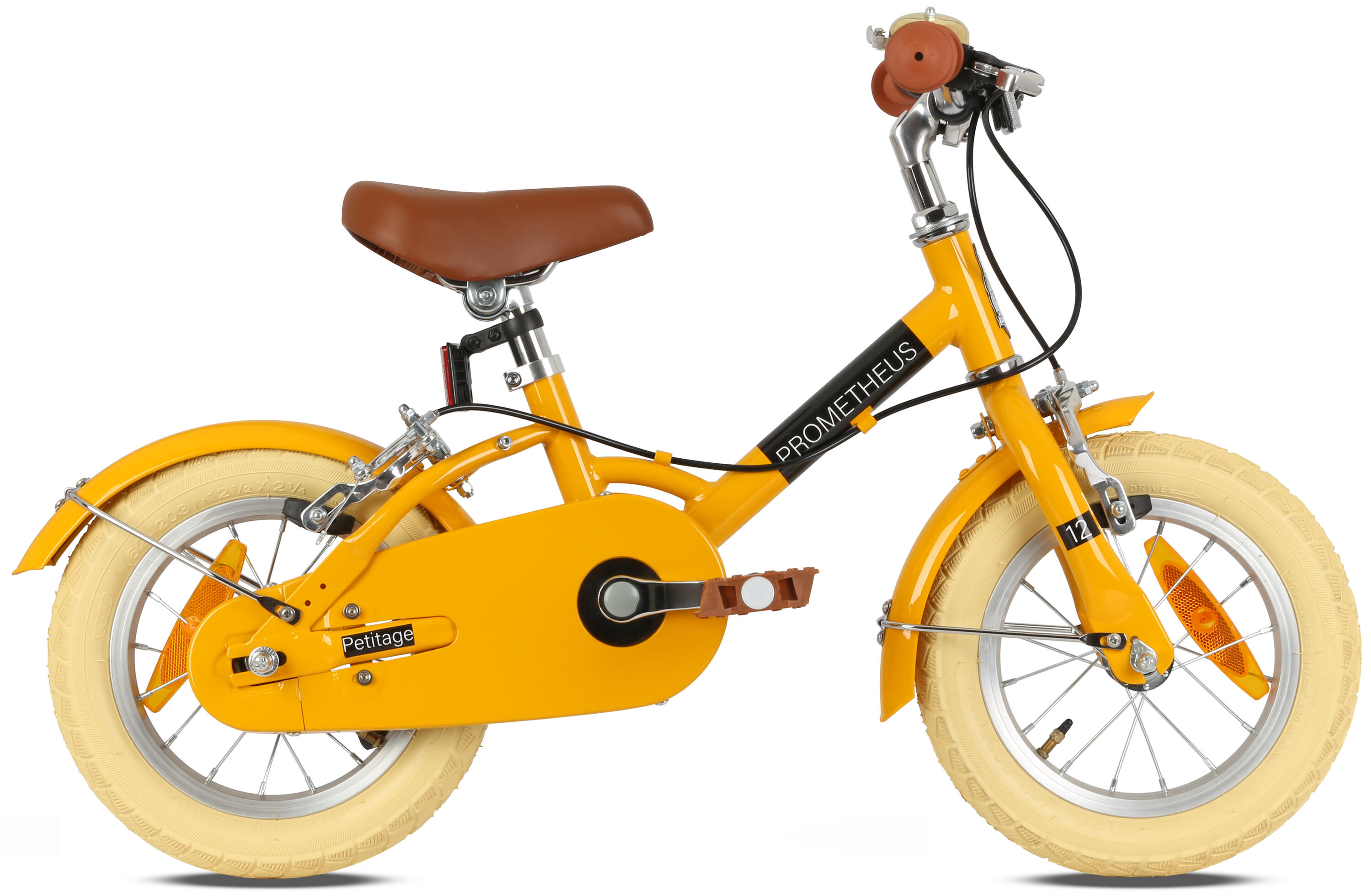 Kinderfahrrad 14 Zoll ab 4 Jahre – Retro/Vintage Look - Felgenbremse & Ständer 2/8