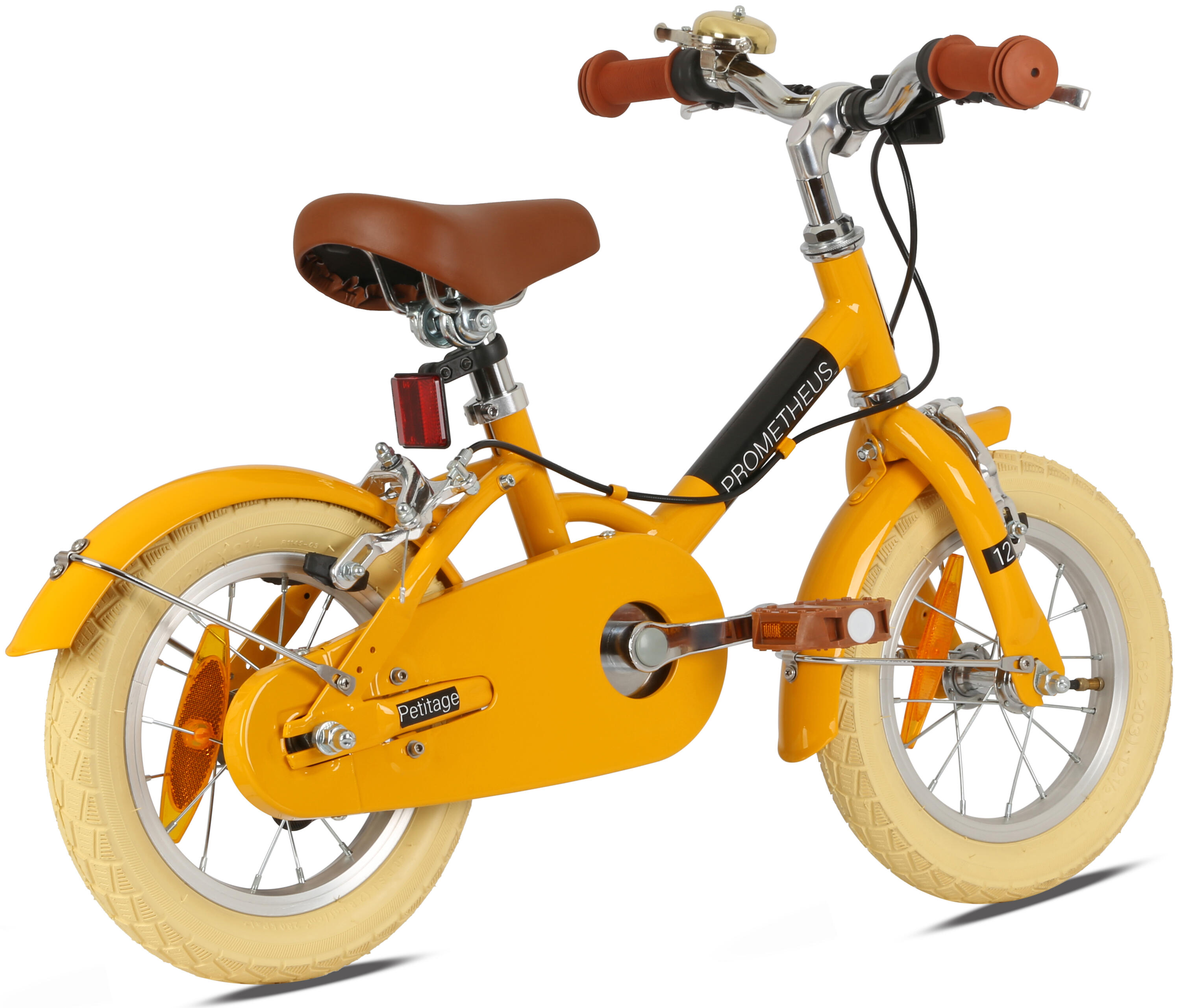 Kinderfahrrad 14 Zoll ab 4 Jahre – Retro/Vintage Look - Felgenbremse & Ständer 3/8