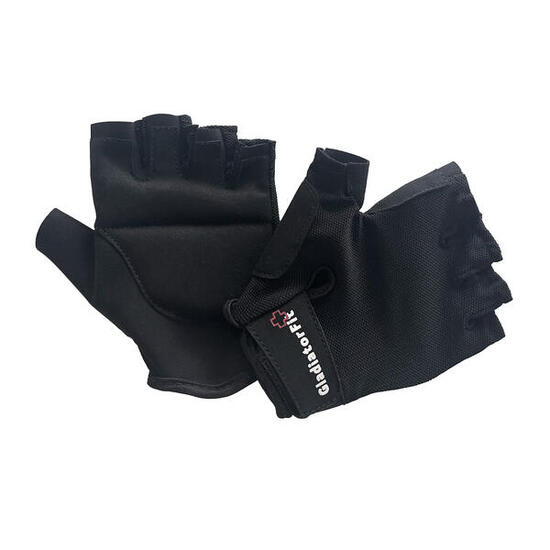 Gants de musculation GladiatorFit noirs renforcés respirants