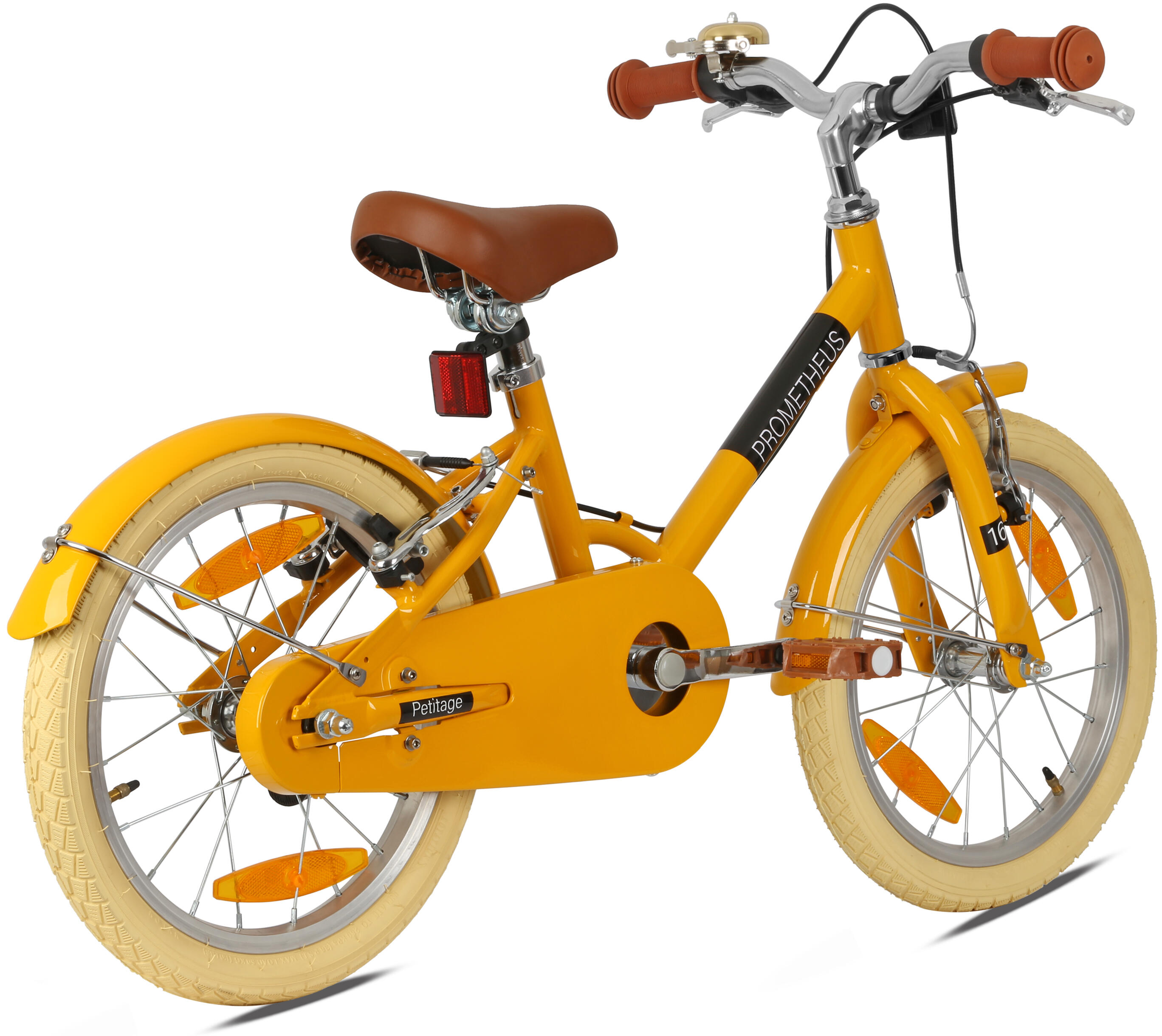 Kinderfahrrad 18 Zoll ab 6 Jahre – Retro/Vintage Look - V-Bremse & Ständer 3/8