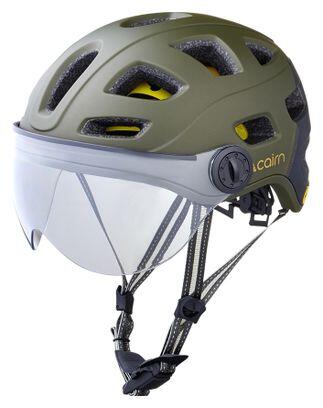 Casco Urbano Cairn Quartz Visiera LED USB MIPS Khaki