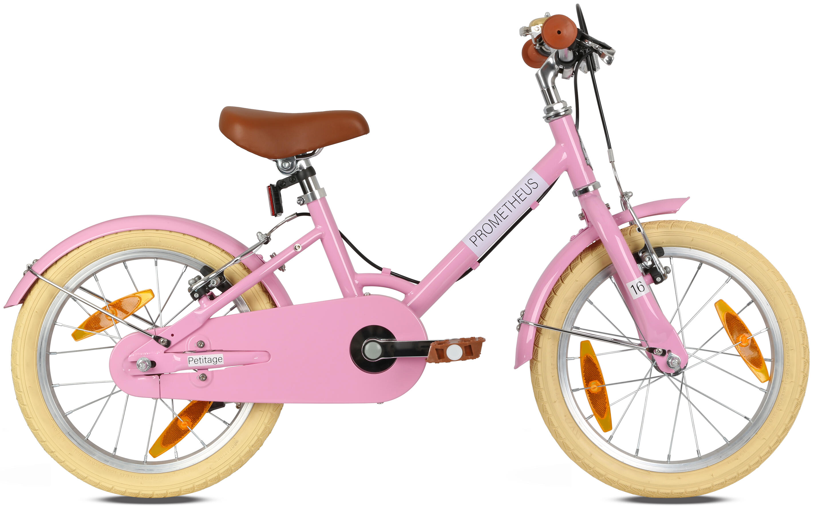 Kinderfahrrad 16 Zoll ab 5 Jahre – Retro/Vintage Look - V-Bremse & Ständer 2/8