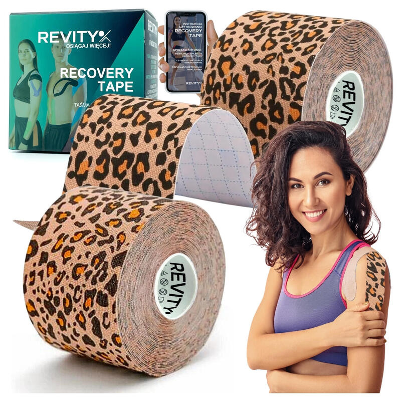 Taśma kinezjologiczna kinesiology tape 5 cm x 5 m plastry kinesio 1 szt.
