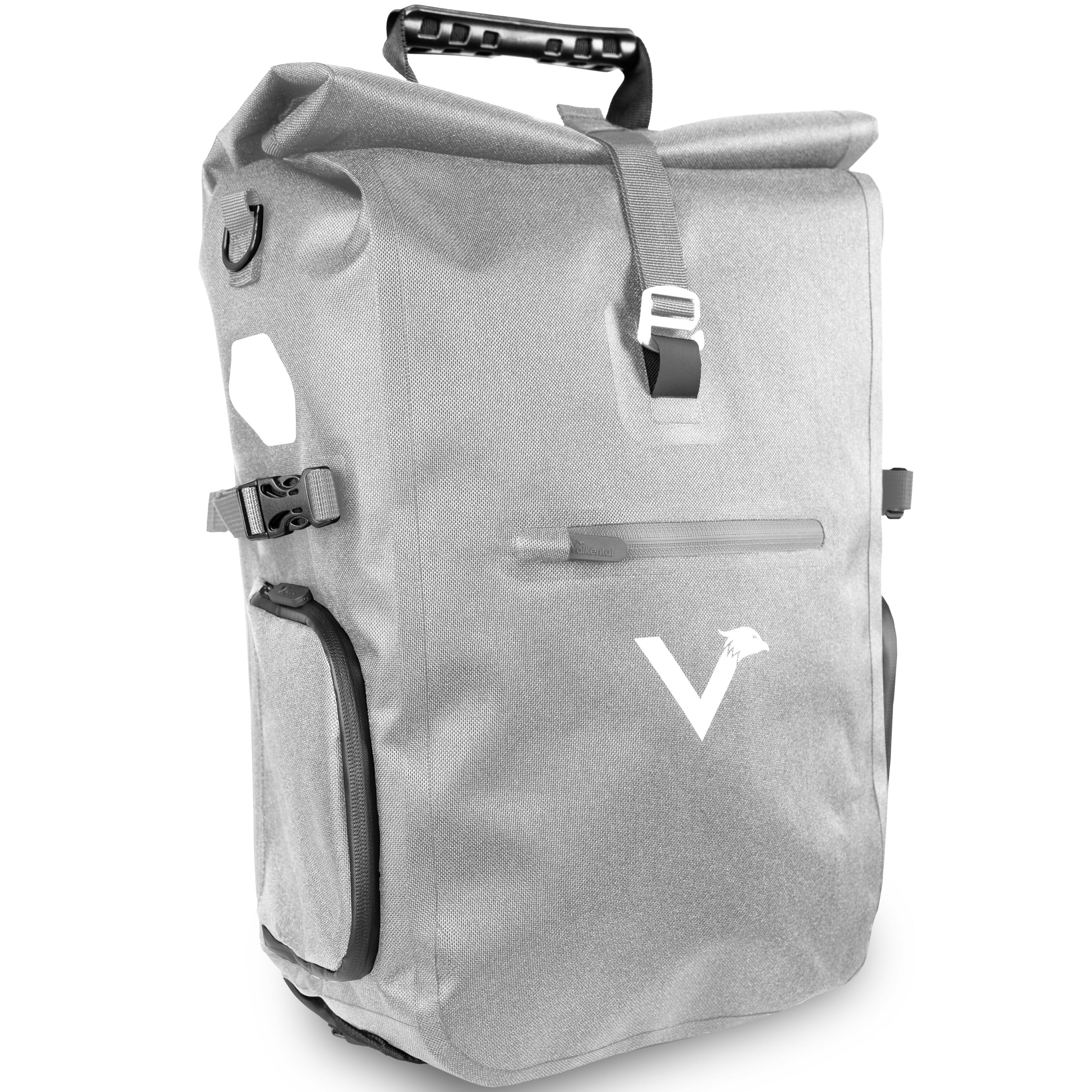 VALKENTAL Fahrradtasche Gepäckträgertasche mit Rucksack Funktion wasserdicht 23L - ValkPro
