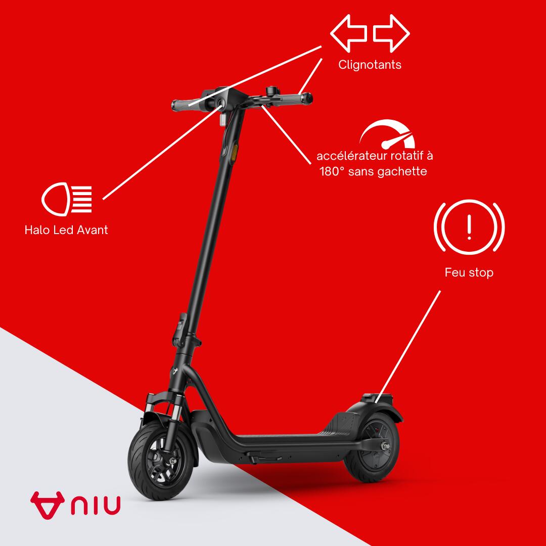 Trottinette électrique KQi 100F|Noir|léger 6/7