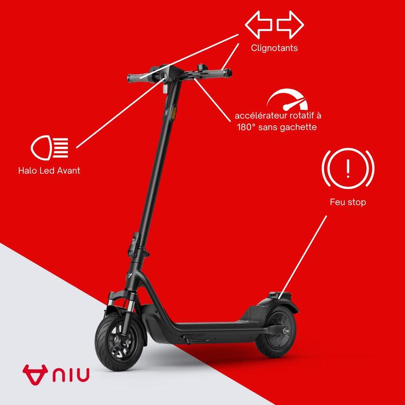 Trottinette électrique KQi 100F|Noir|léger