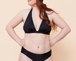 Haut maillot de bain triangle Noir