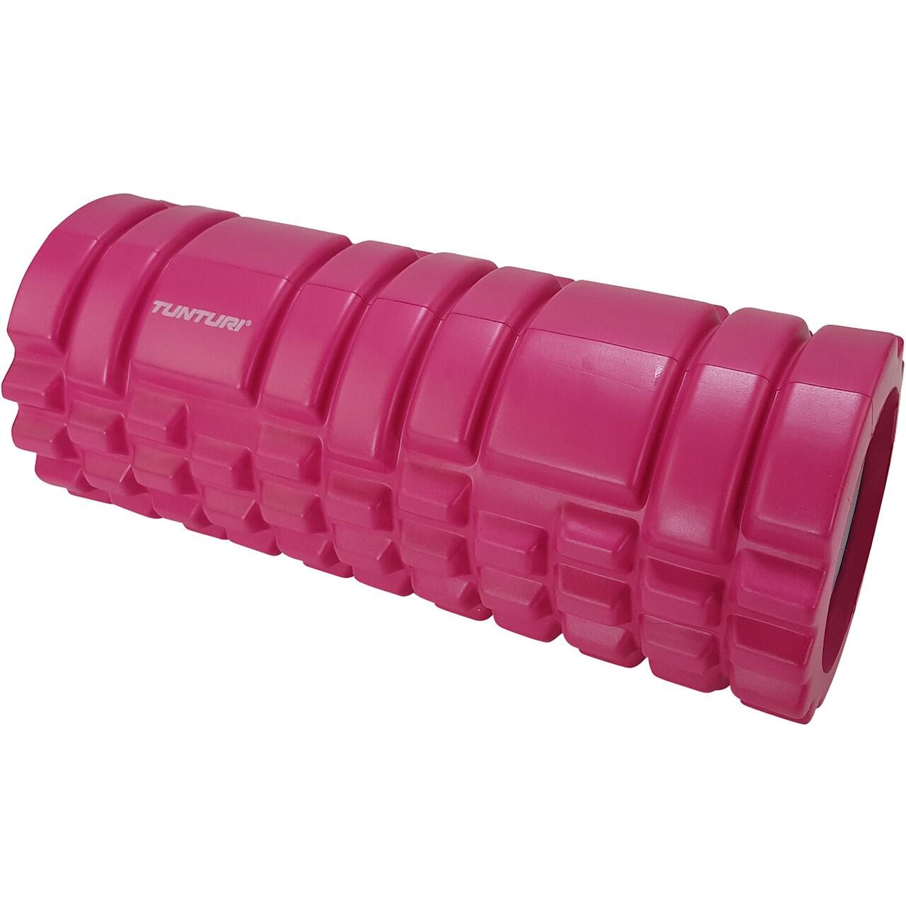 Tunturi - Yoga Grid Foam Roller - 33 Cm De Long En Rose - Appareil De Massage - Rose - 33 Cm - Decathlon