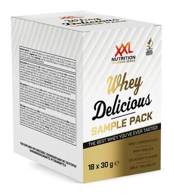 Whey delicious - proefpakket - proteïnepoeder - 18x30 gram