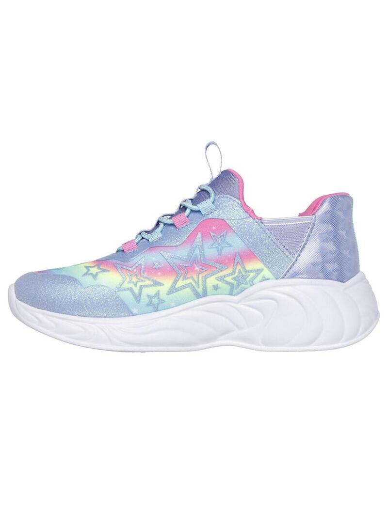 Skechers Unicorn Slip Multicolor Girl's Sneakers. 2/7