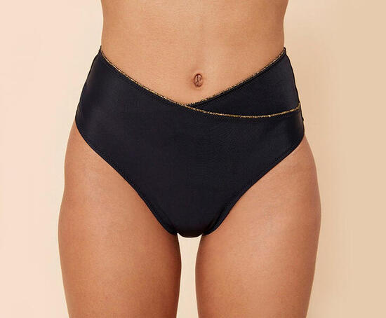 Bas de maillot menstruel Naïa Noir flux light