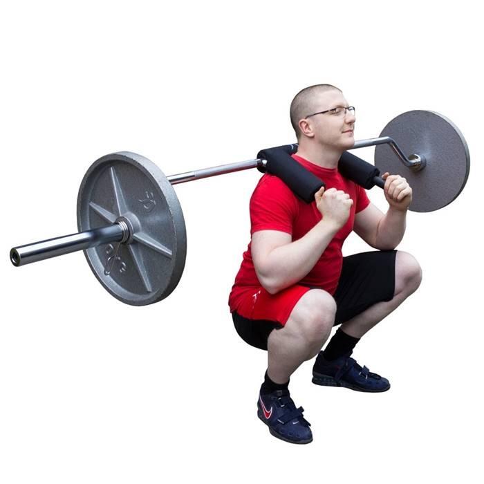 Squat Bar - bara pentru genuflexiuni din otel cromat