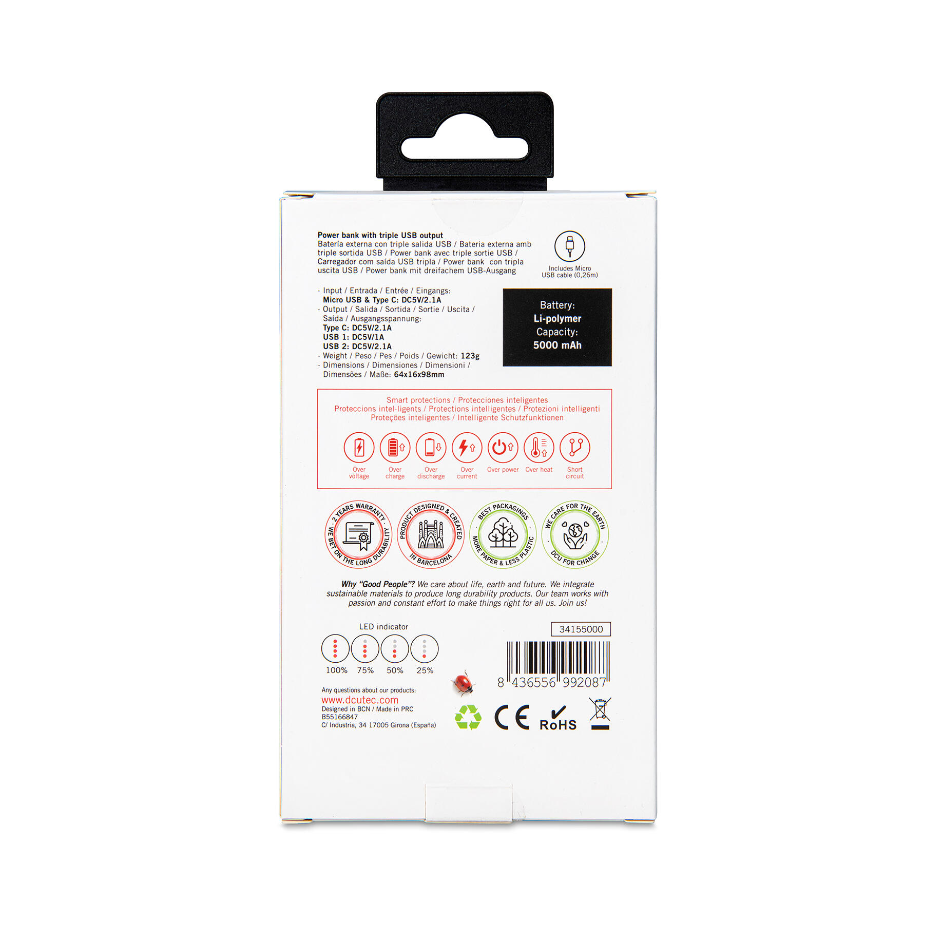Chargeur portable SENZA MARCA 34155000 Noir 5/5
