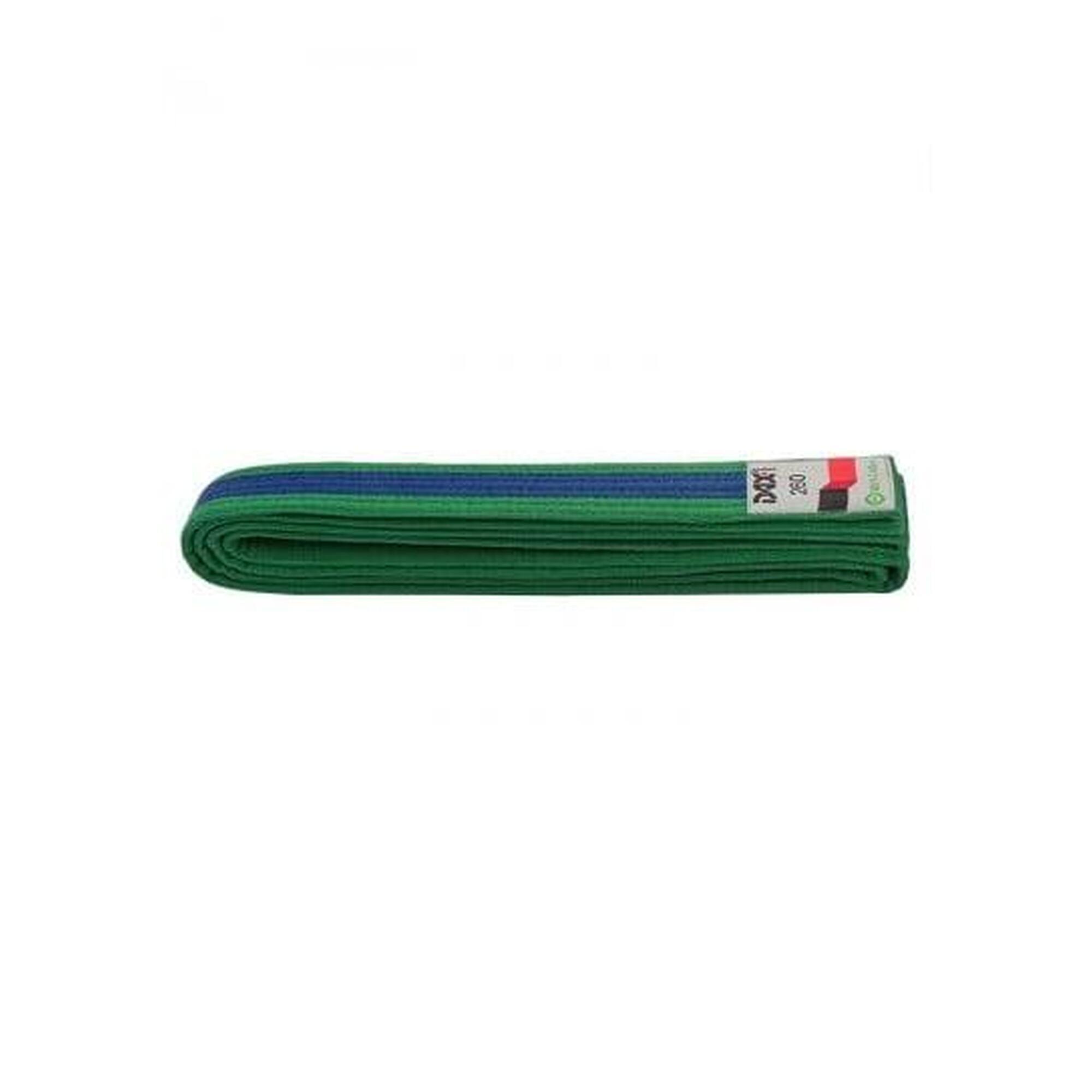 Centura Arte Martiale Dax Sports Verde/Albastru/Verde