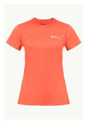 Jack Wolfskin Prelight Chill Orange Technisch T-shirt voor dames 3/3