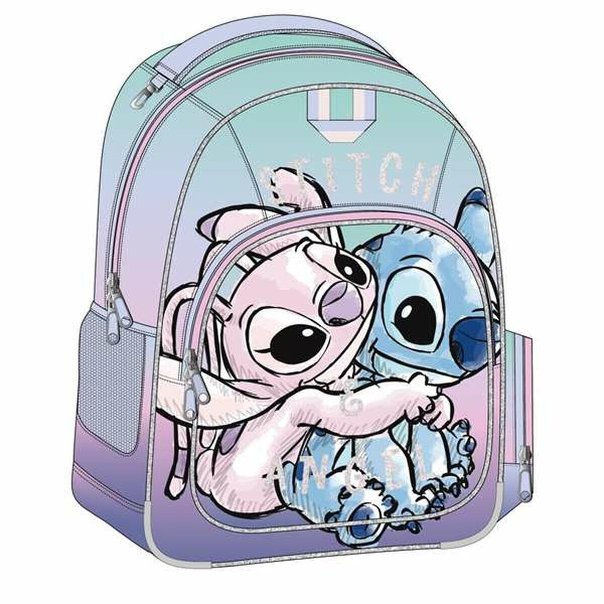 Mochila Escolar Stitch Lila 2/5