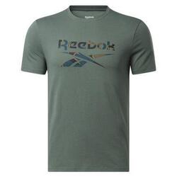T-shirt Reebok Logo Camouflage – gris clair