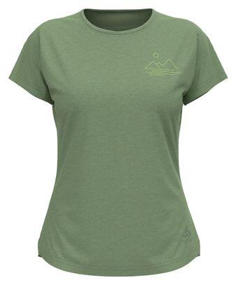 ODLO Odlo Ascent 365 Sharp Women's Short Sleeve Jersey Khaki