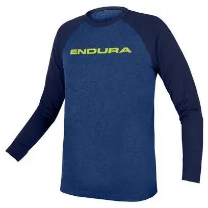 Endura One Clan Raglan Blue Long Sleeve Kid's Jersey