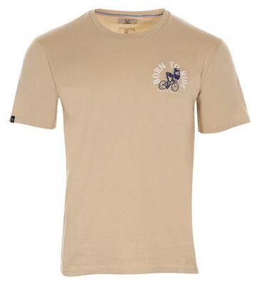Lebram born to ride t-shirt beige