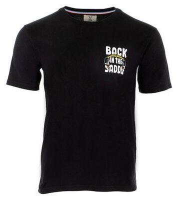 Lebram back in the saddle t-shirt black