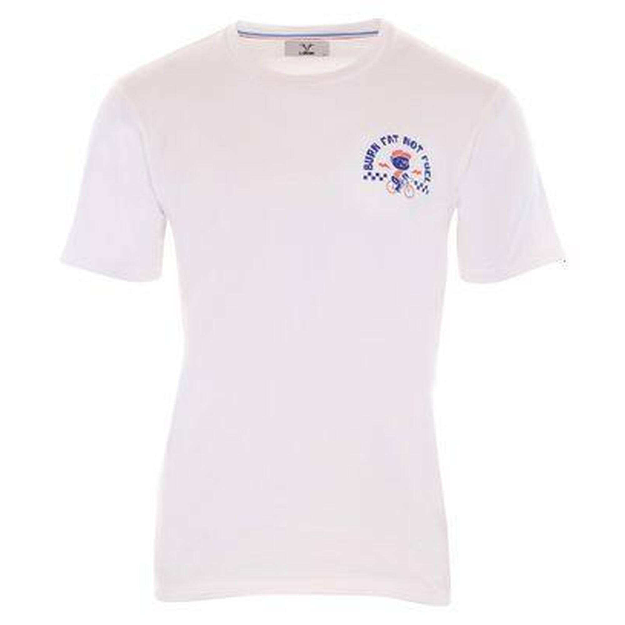 Lebram - T-shirt Lebram Burn Fat Not Fuel Blanc - T-shirt Manches Courtes - Blanc - Decathlon