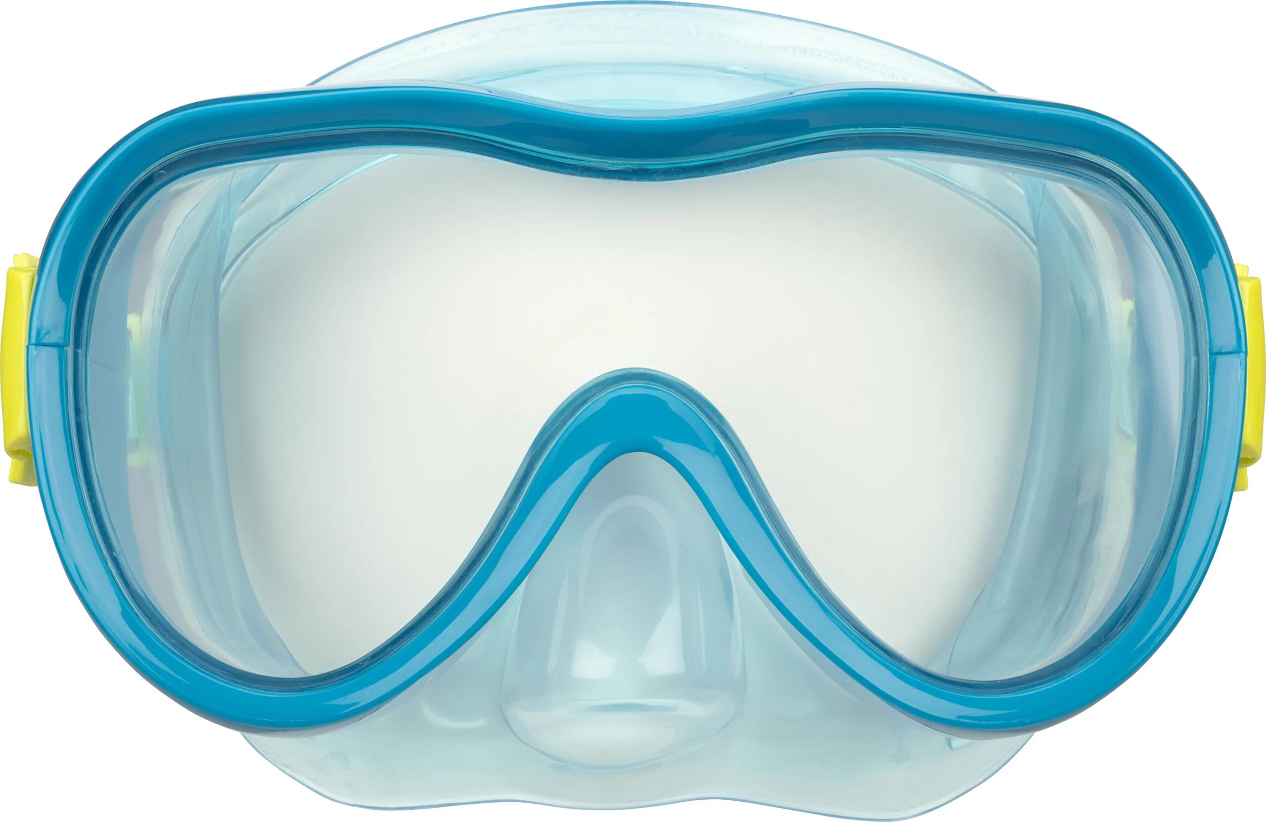 Tauchset für Kinder / Schnorchelset (Maske/Schnorchel/Flossen) – Blau 3/6