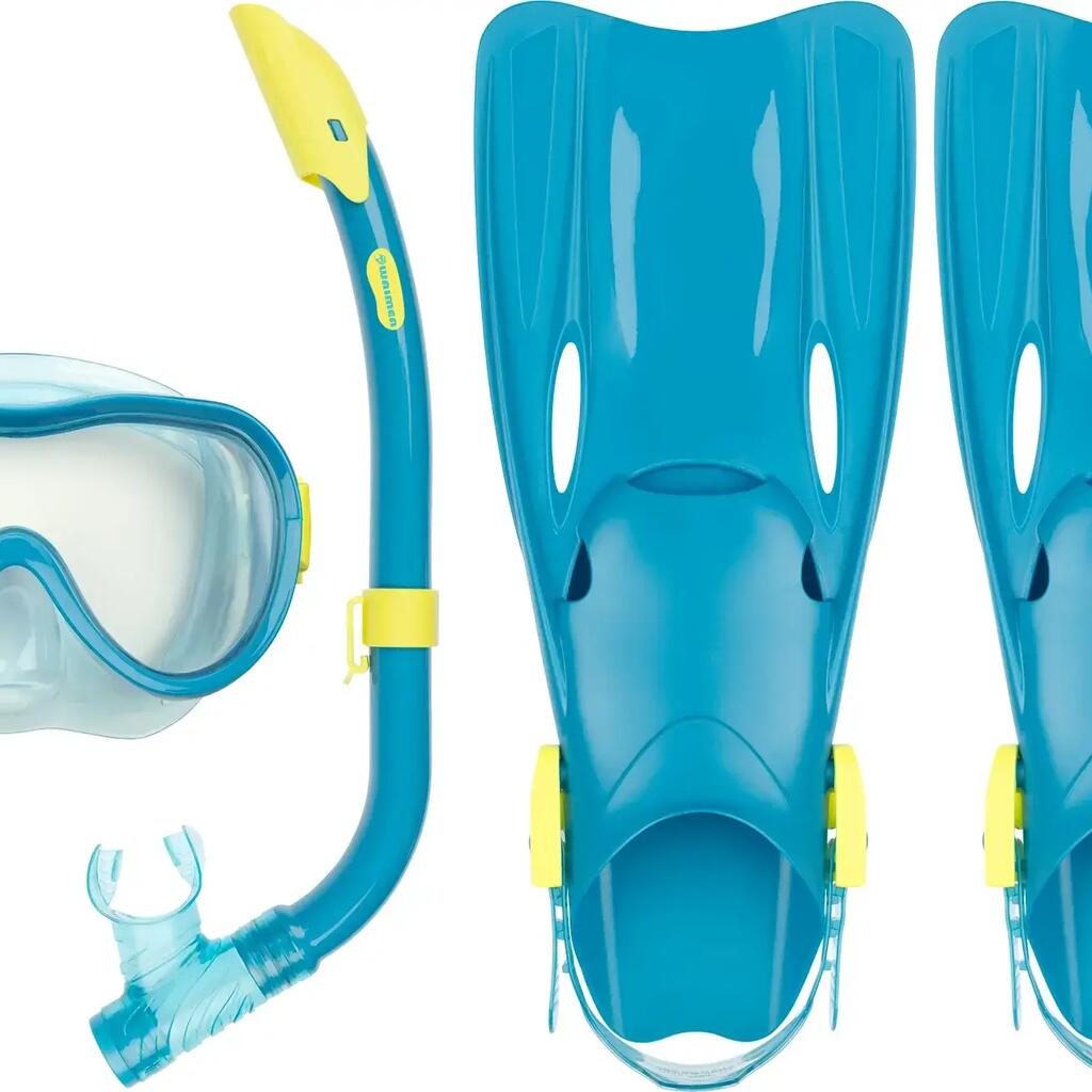 Children's Diving Set / Snorkel Set Mask/Snorkel/Fins - Blue