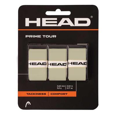 Grip tapes head prime tour overgrips grijs 3-pack