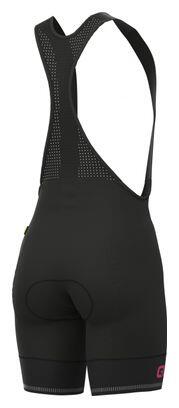 Calções babete femininos Alé Sella Plus preto/rosa fluo 2/6