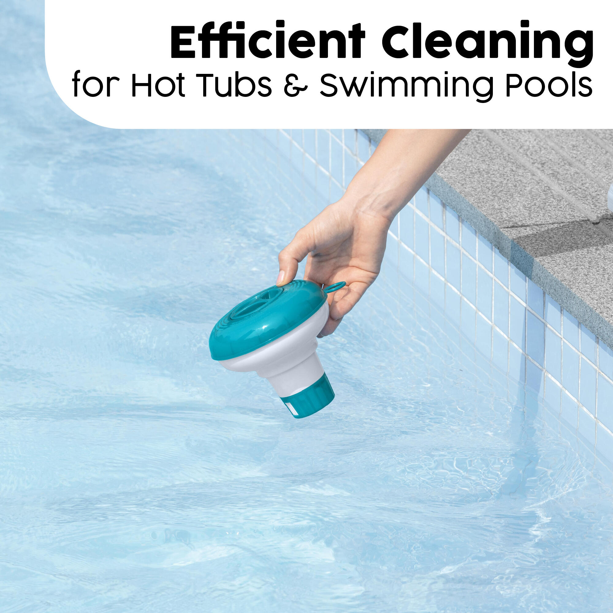 Bestway 5' Floating Pool Chemical Dispenser, Green 4/7