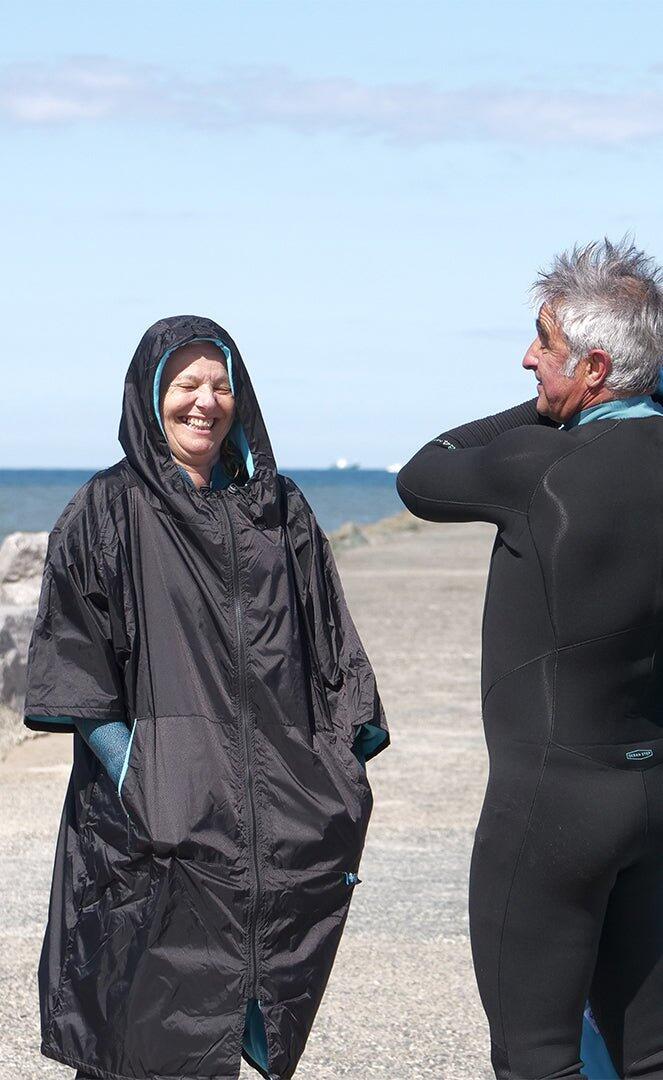 Poncho Bleib Trocken Surf Erwachsene 3/6