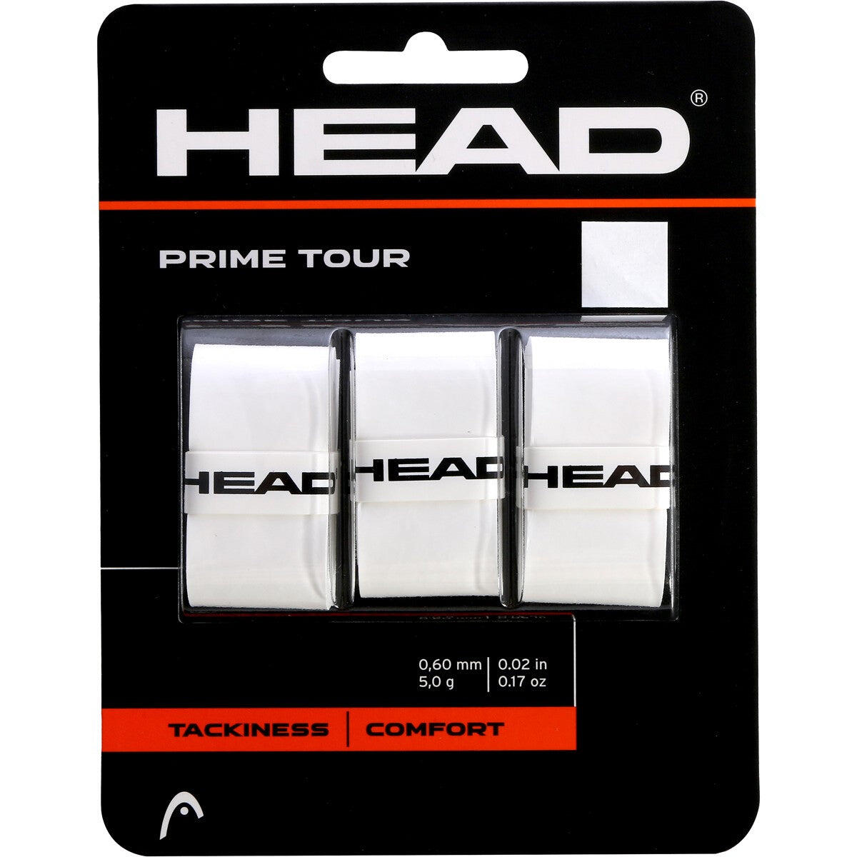 HEAD HEAD Prime Tour Overgrips 3-Pack wit