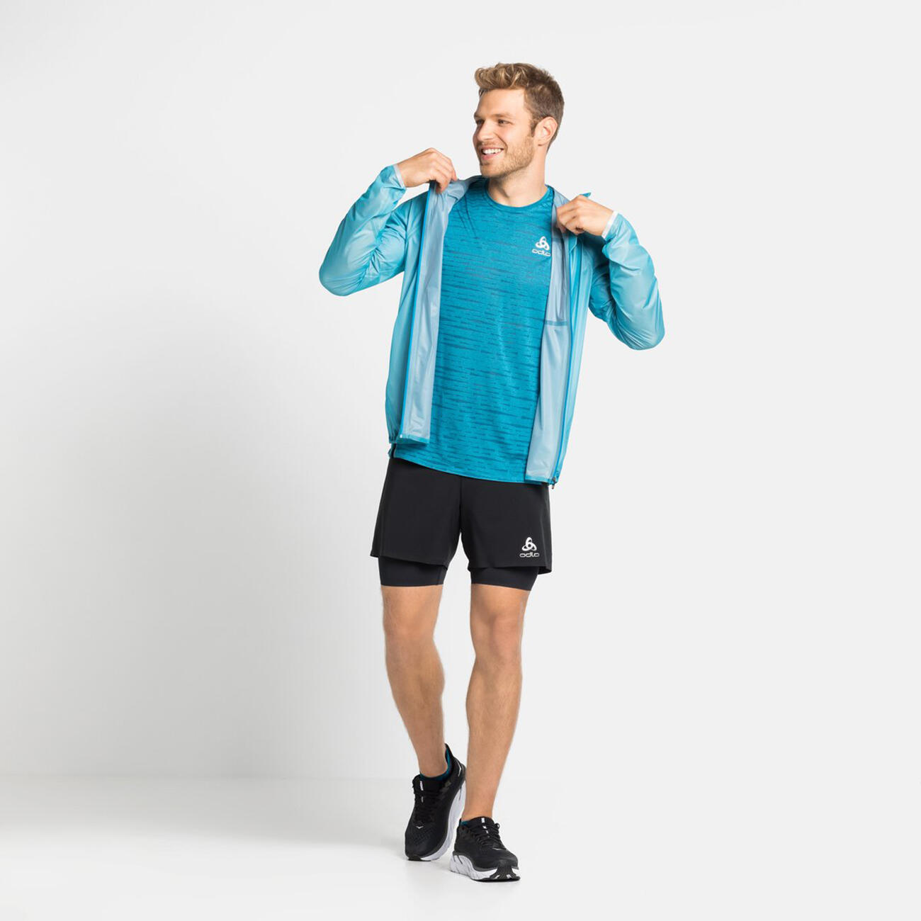 Shorts Odlo Zeroweight 5 em 2 em 1 preto 5/8