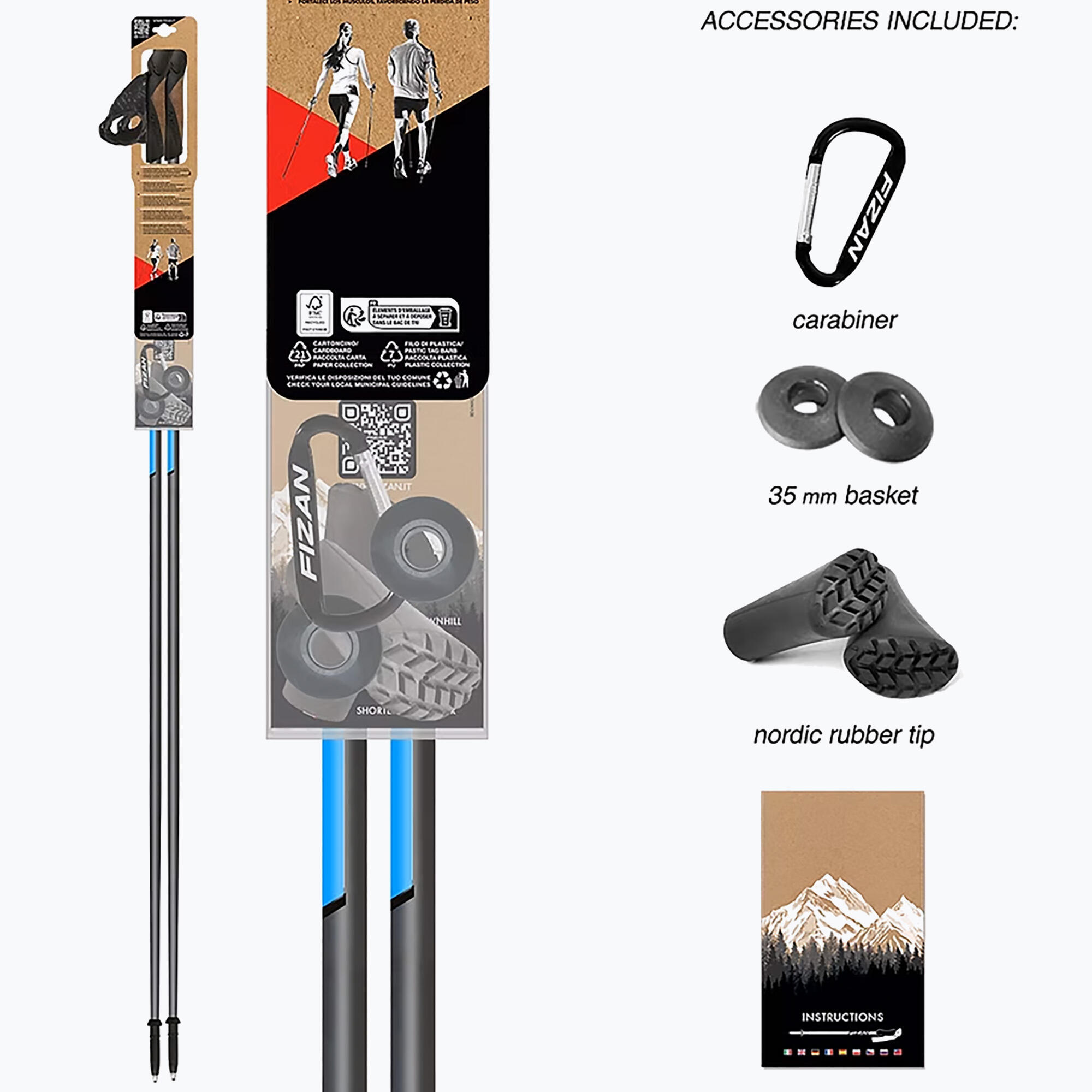 Kije nordic walking Fizan Runner 4/5