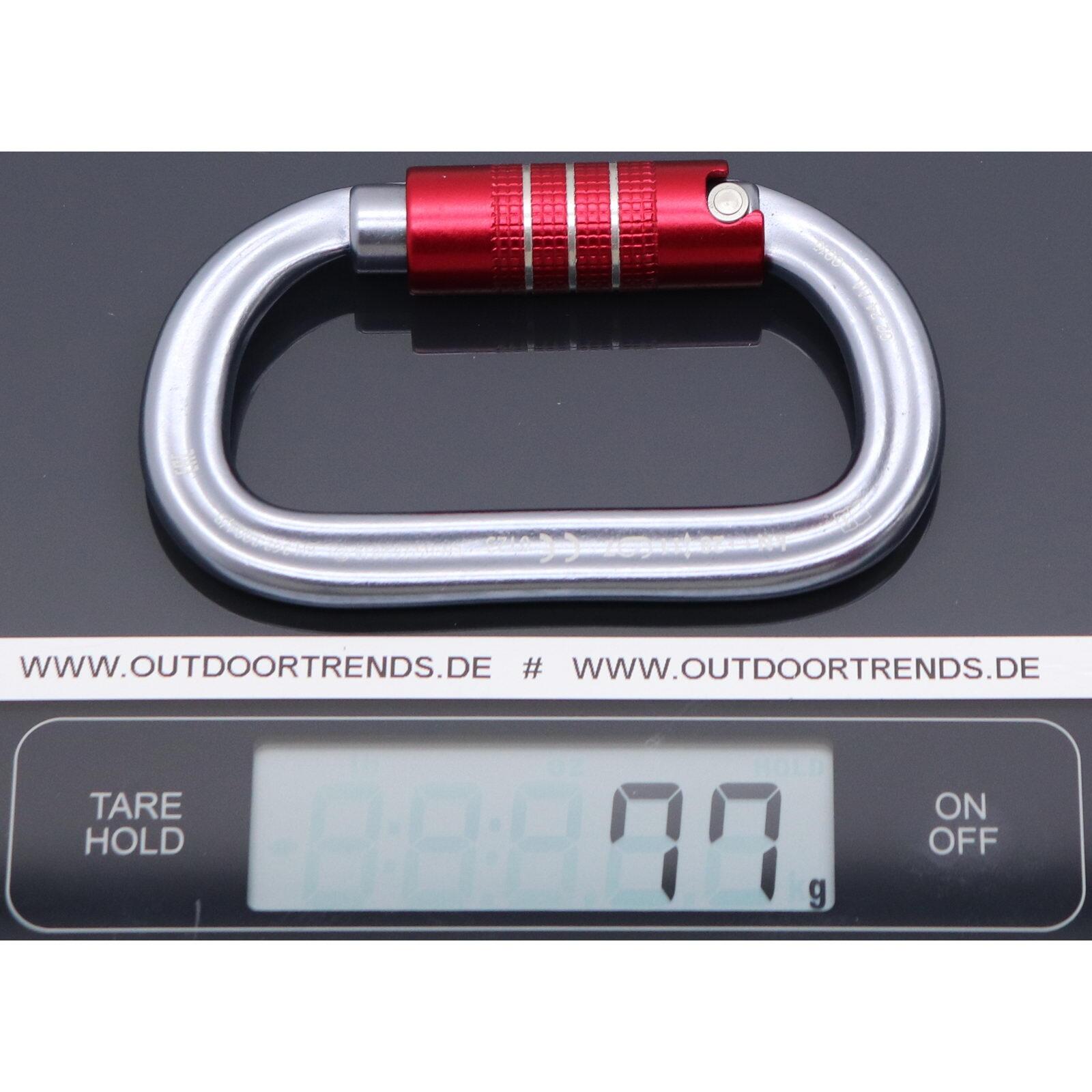 Verschlusskarabiner Oval XL 3Lock titanium 4/4