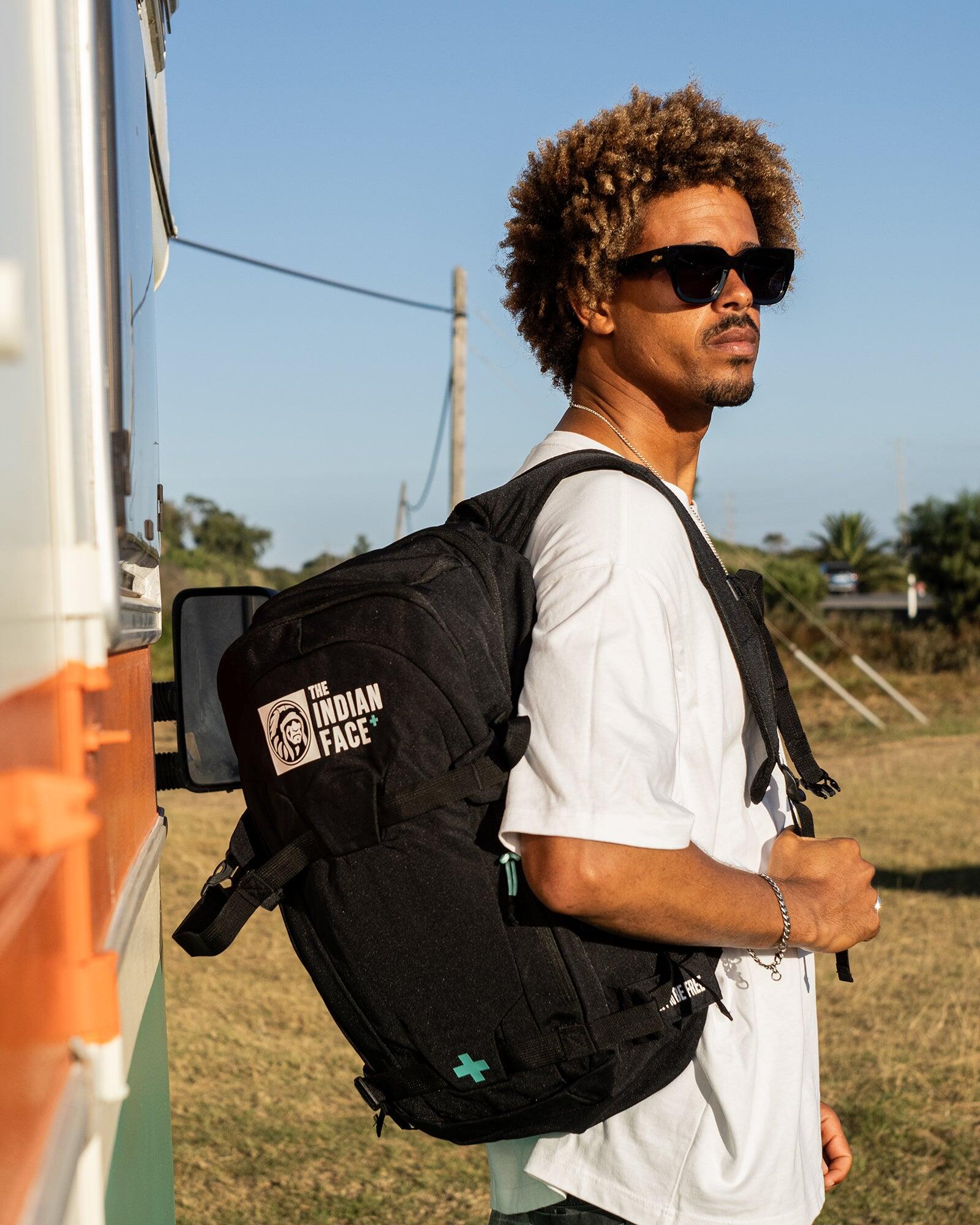 Unisex senderismo viaje mochila 30L resistente y acolchada Atlas Negro 6/7