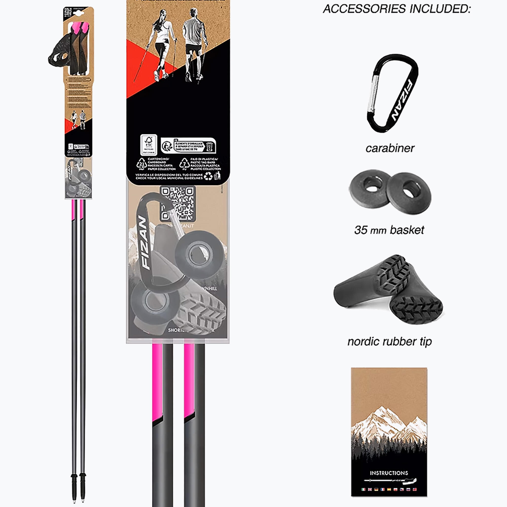 Kije nordic walking Fizan Runner 4/5