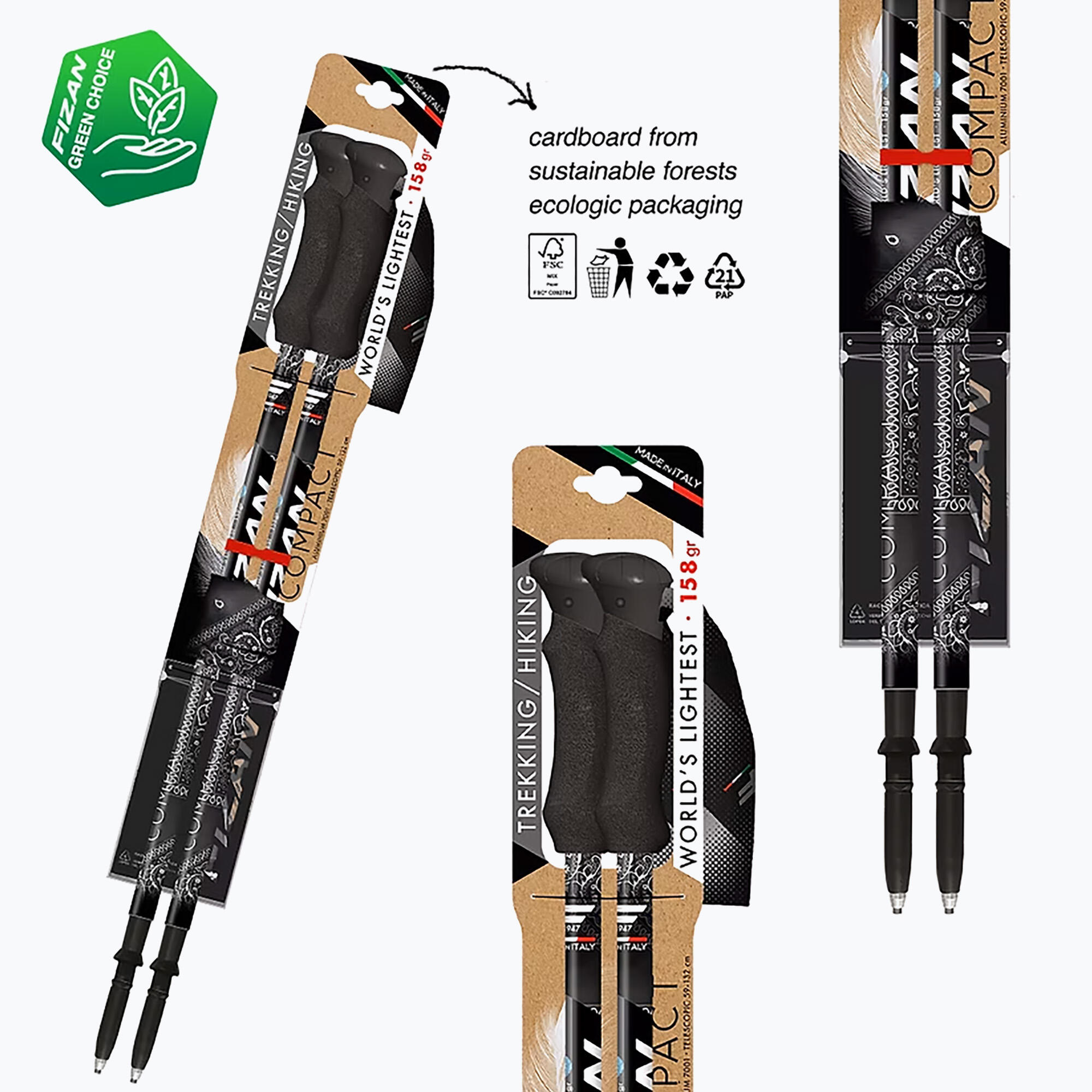 Bastões de Trekking Fizan Compact MS 3/5