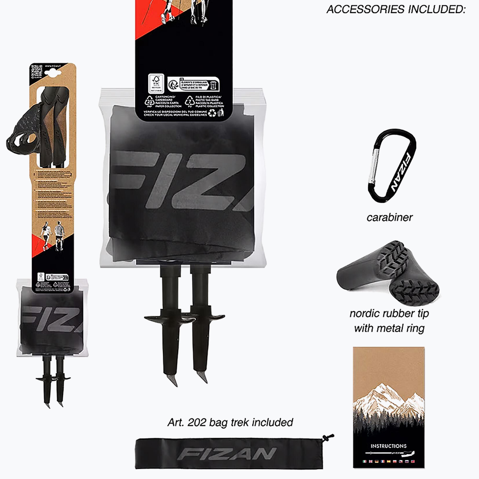 Kije nordic walking Fizan R-evolution 4/5