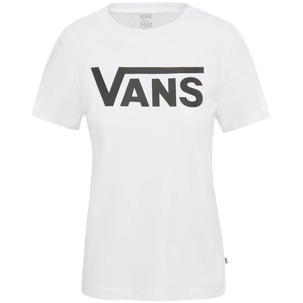 VANS Camiseta de manga corta Vans Flying V Crew, Blanco, Mujer