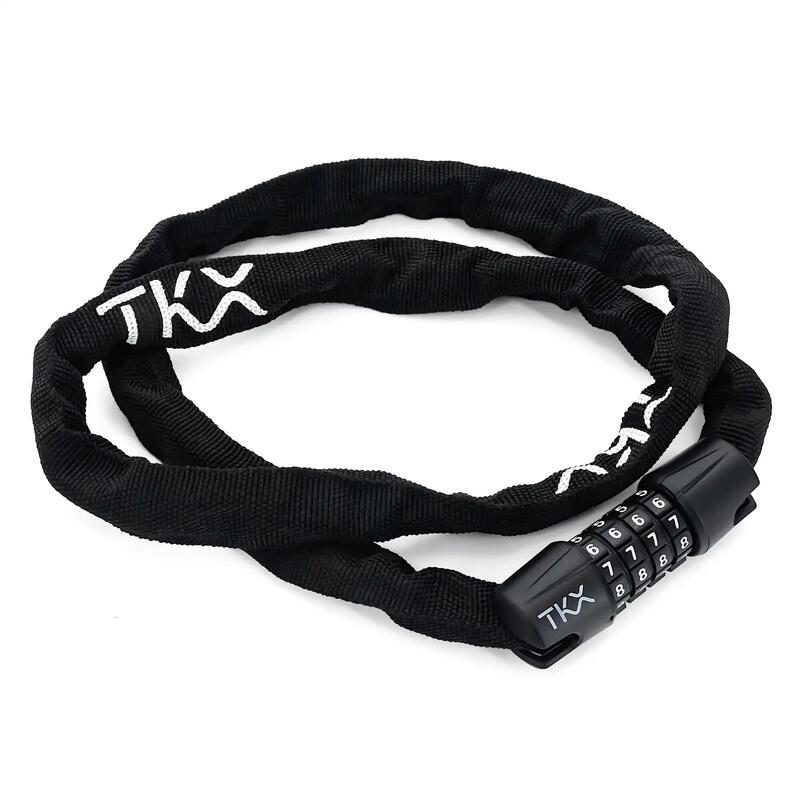 Cadeado de bicicleta com combinação revestida TKX 3,5x900mm