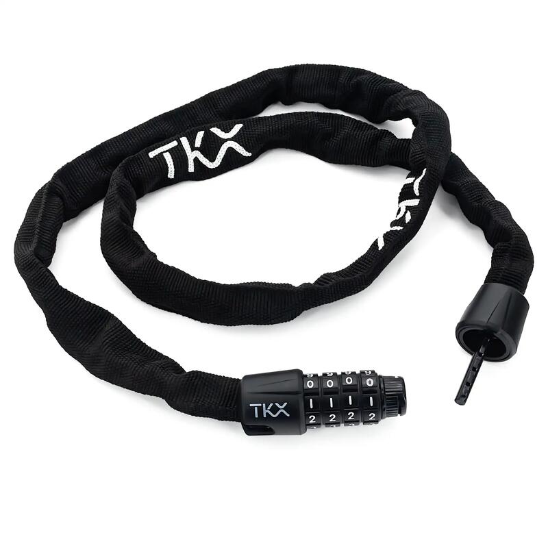 Cadeado de bicicleta com combinação revestida TKX 3,5x900mm