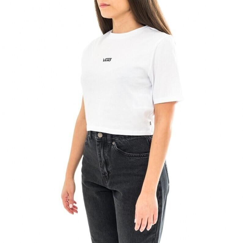 T-shirt Vans WM Flying V Crop Crew, Blanc, Femmes 2/3