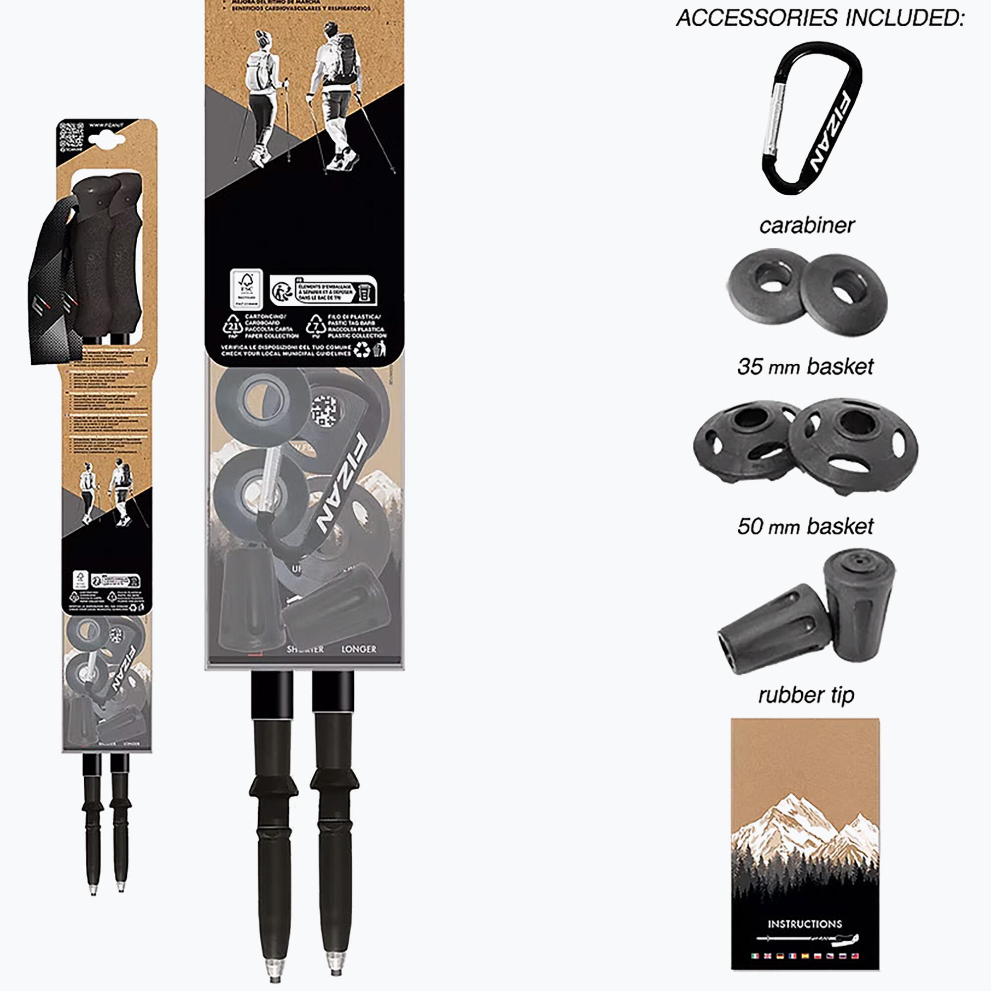 Kije trekkingowe Fizan Compact 4/5