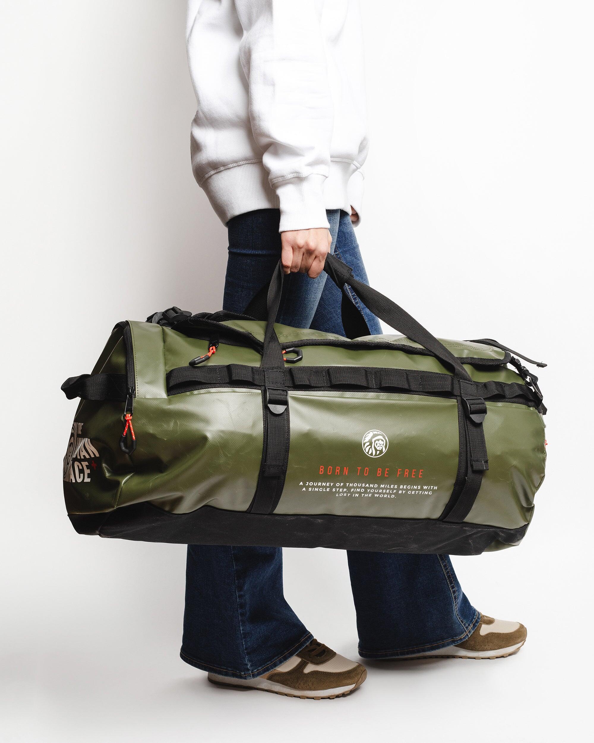 Unisex Mochila 70L Impermeable Viaje Latitud Verde 5/7