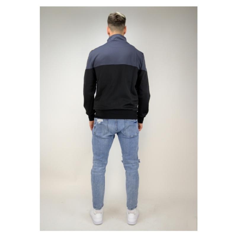 Cardigan Real Madrid premium negru și auriu - 2XL