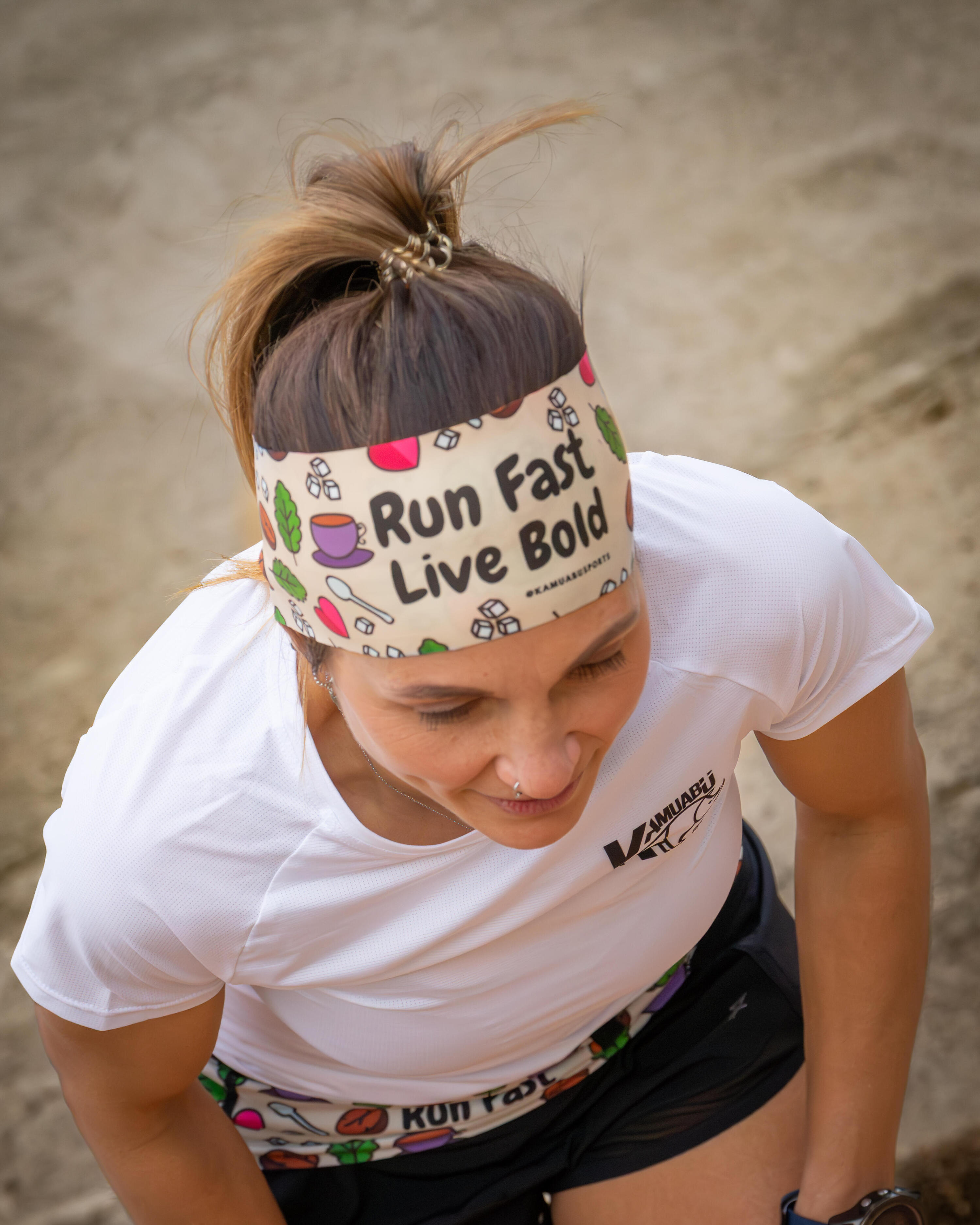 HEAD BAND RUNNING Elite COFFEE TIME - Sin Costuras 6/7