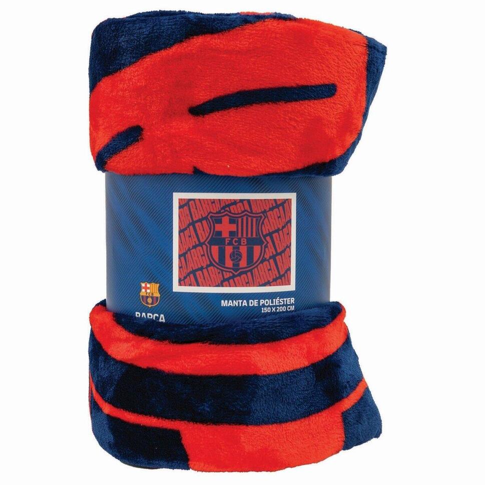 FC Barcelona koc 150x200 blanket logo wielokolorowy