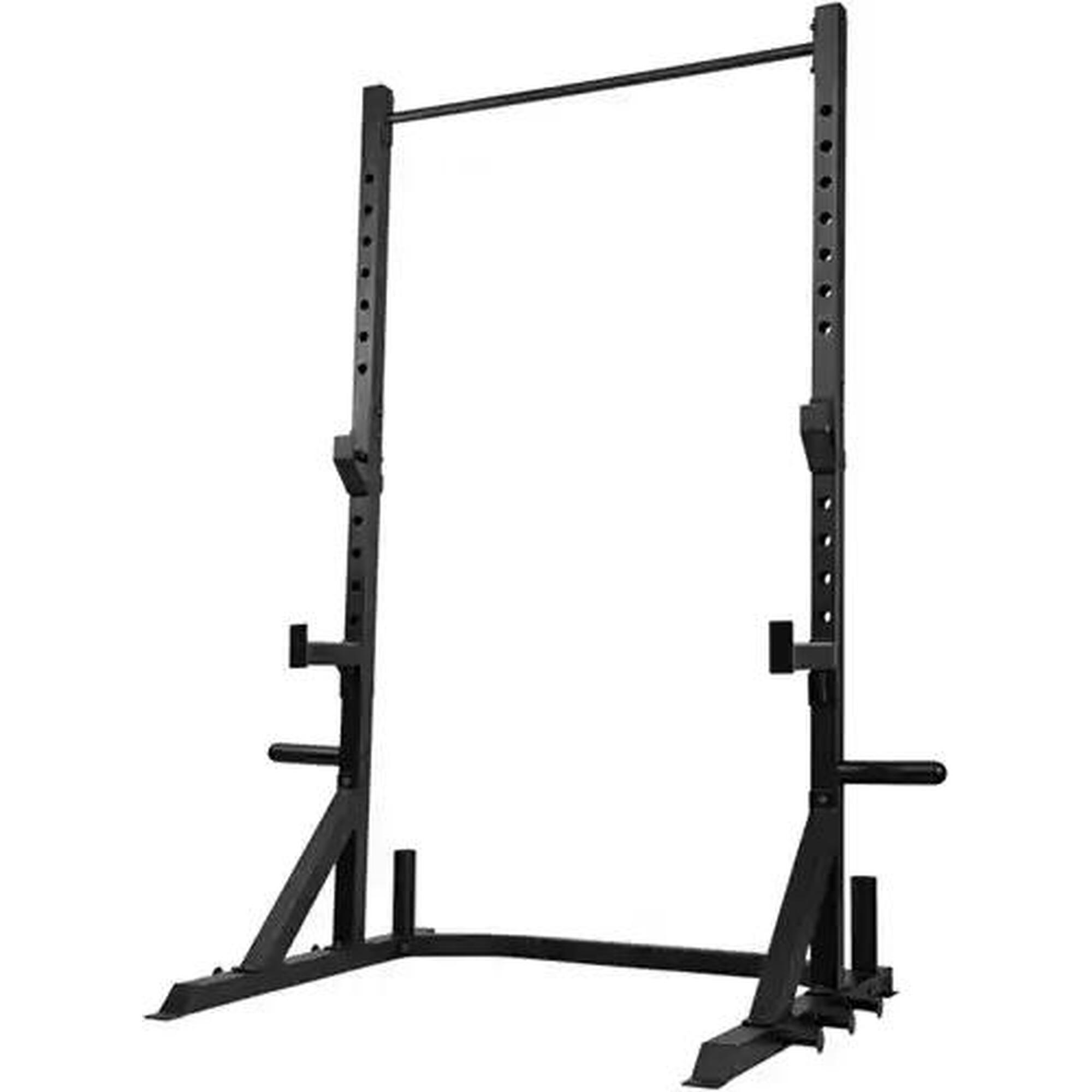 Virtufit - Power Rack - Squatrek Pro - Avec Barre De Traction - Rack À Squat - Noir - 215 Cm - Decathlon